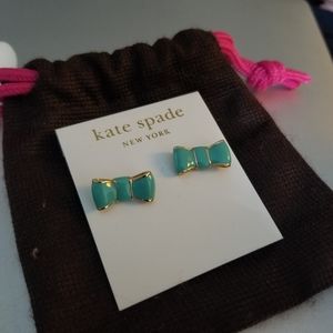 Kate spade Tiffany blue bow earrings